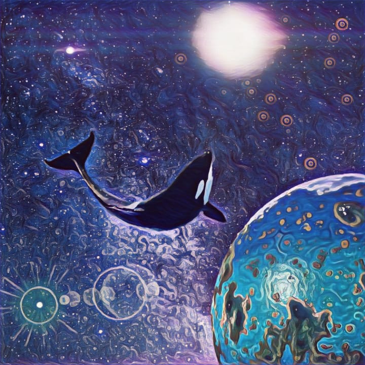 Killer whales  in space